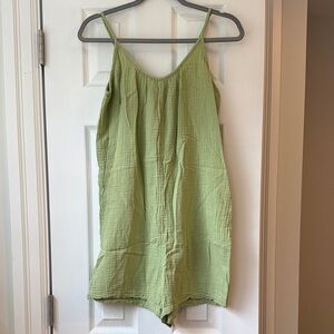 Free People Daily Practice Cotton Short Romper